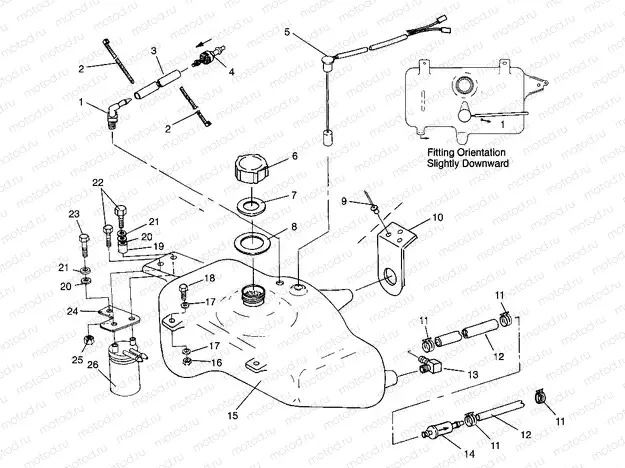 OIL TANK SL 900 B964291 and  Intl. SL 900 I964291 (4935583558A012) | OIL TANK SL 900 B964291 and  Intl. SL 900 I964291 (4935583558A012)