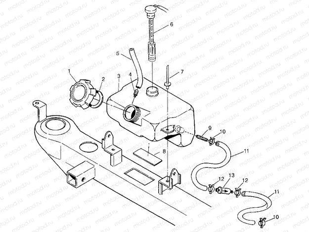 OIL TANK Trail Boss W968527 (4935883588A012) | OIL TANK Trail Boss W968527 (4935883588A012)