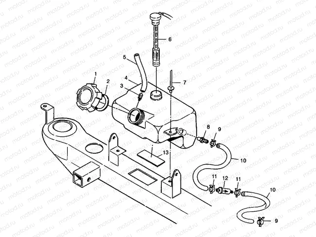 OIL TANK Trail Boss W98AA25C (4945314531A012) | OIL TANK Trail Boss W98AA25C (4945314531A012)