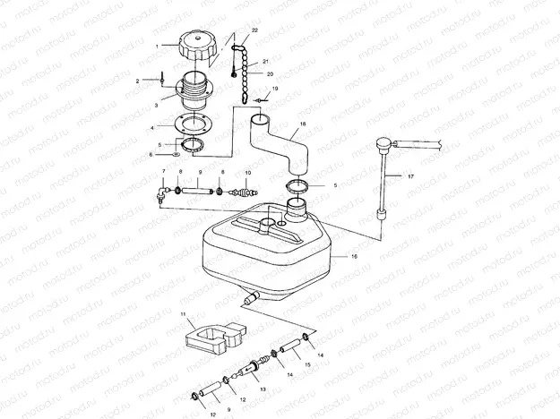 OIL TANK - W004999D (4955805580A013) | OIL TANK - W004999D (4955805580A013)