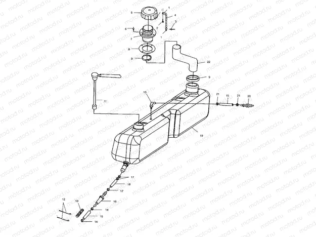 OIL TANK - W025297D/W025297I (4975477547A12) | OIL TANK - W025297D/W025297I (4975477547A12)