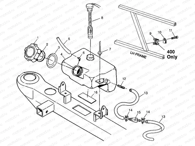 OIL TANK XPRESS 300 W969530 and XPRESS 400 W969540 (4935923592B004) | OIL TANK XPRESS 300 W969530 and XPRESS 400 W969540 (4935923592B004)