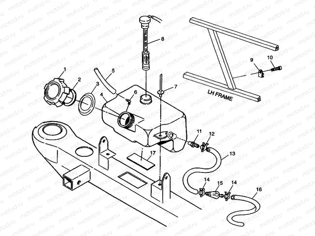 OIL TANK XPRESS 300 W98CA28C (4945364536B001) | OIL TANK XPRESS 300 W98CA28C (4945364536B001)