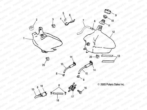 OIL TANK/FUEL TANK - A04KA09CA/CB (4999202399920239B07) | OIL TANK/FUEL TANK - A04KA09CA/CB (4999202399920239B07)