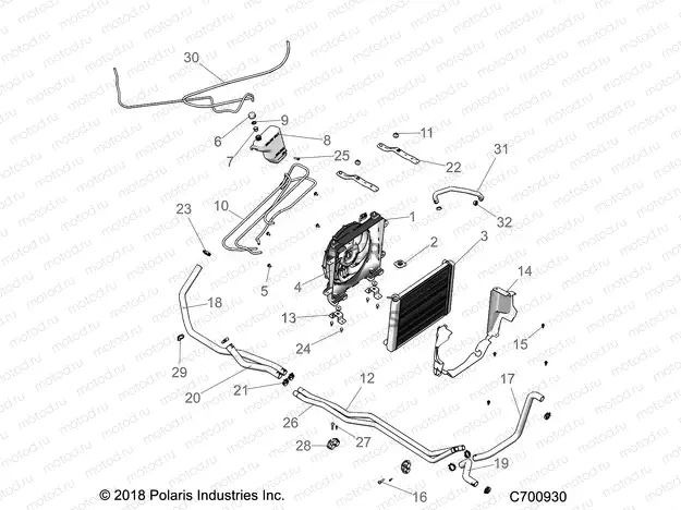 OPT | OPT, DASH COOLING ASSEMBLY - R20RRE99A/B (C700930)