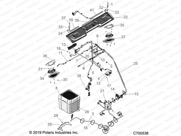 OPT | OPT, PREM PREP AUDIO ELEC COMPONANTS (ROOF) R20RSB99/A/B (C700538)