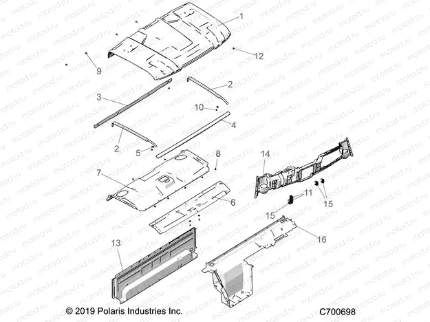 OPT | OPT, PREM PREP, ROOF, REAR CLOSE OFF AND DASH - R20RRB99/A/B (C700698)