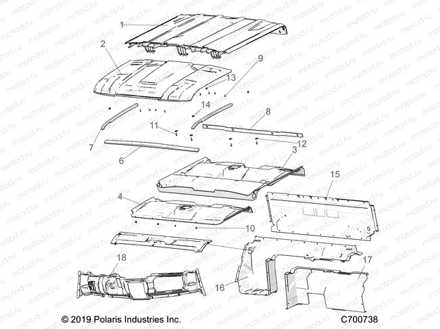 OPT | OPT, PREM PREP ROOF, REAR CLOSE OFF, COVER, AND DASH - R20RSB99/A/B (C700738)