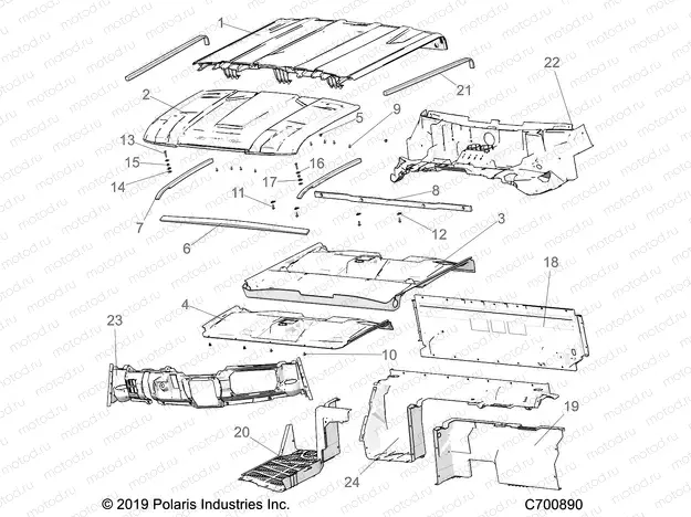 OPT | OPT, ROOF, PREM PREP AUDIO, CLOSE OFF PANELS, COVER, DASH AND HOOD LINER - R20RSE99A/B (C700890)