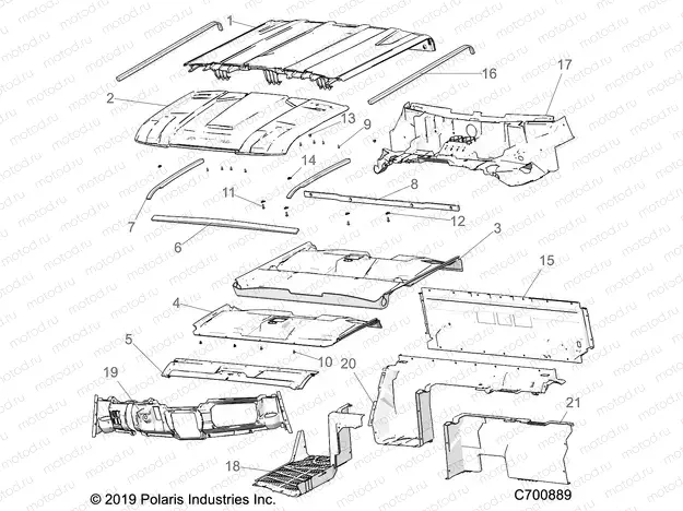 OPT | OPT, ROOF, PREM PREP, CLOSE OFF PANELS, COVER, DASH, AND HOOD LINER - R20RSE99A/B (C700889)