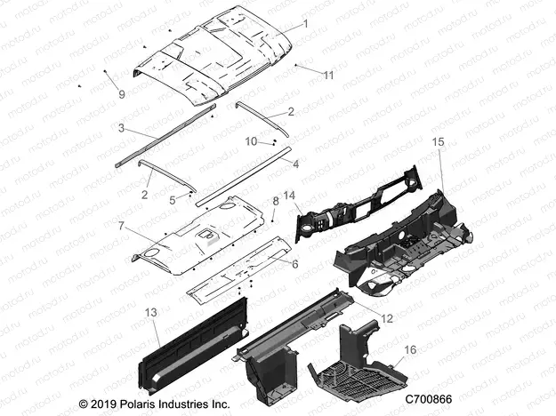 OPT | OPT, ROOF PREM PREP, CLOSEOFFS, HOOD LINER, FLOOR, AND DASH - R20RRE99A/B (C700866)