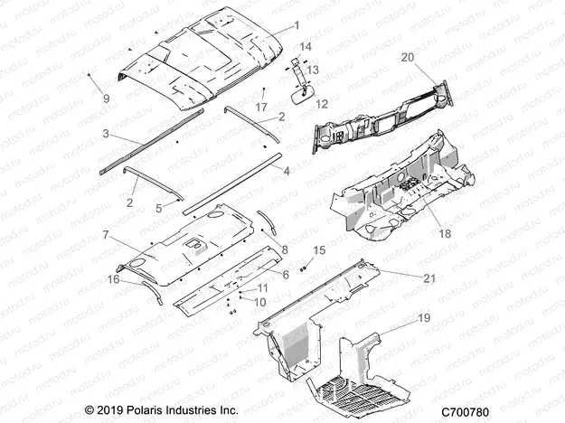 OPT | OPT, ROOF, PREP, LOWER CLOSEOFF, DASH AND FLOOR - R20RRU99A/B (C700780)