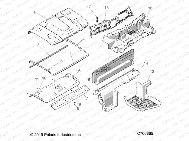 OPT | OPT, ROOF, SPORT,CLOSEOFFS, FLOOR HOOD LINER AND DASH - R20RRE99A/B (C700865)
