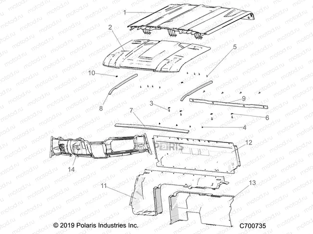 OPT ROOF SPORT | OPT ROOF SPORT, REAR CLOSE, COVER, AND DASH - R20RSB99/A/B (C700735