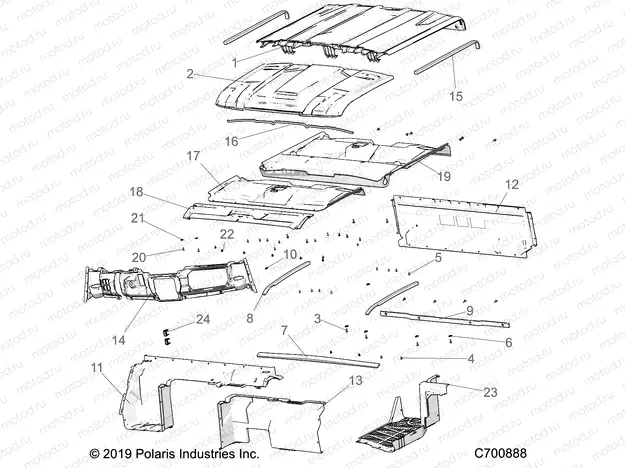 OPT ROOF SPORT | OPT ROOF SPORT, REAR CLOSE, COVER, AND DASH - R20RSE99A/B (C700888)
