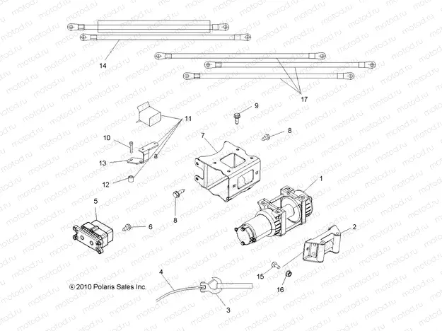 OPTIONS | OPTIONS, WINCH - A11ZX55AB/AT/AW (49ATVWINCH11SPEPS550)