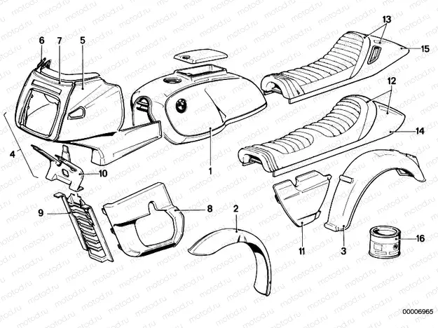 Painted parts 507 polarisgraphit