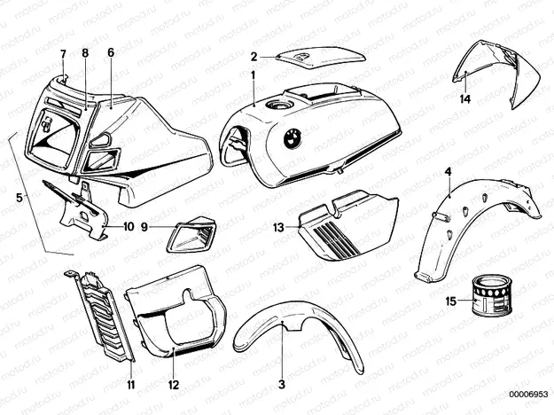 Painted parts 583 polizeiweiss
