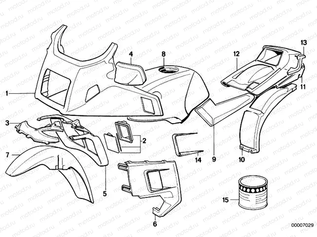 Painted parts 654 red
