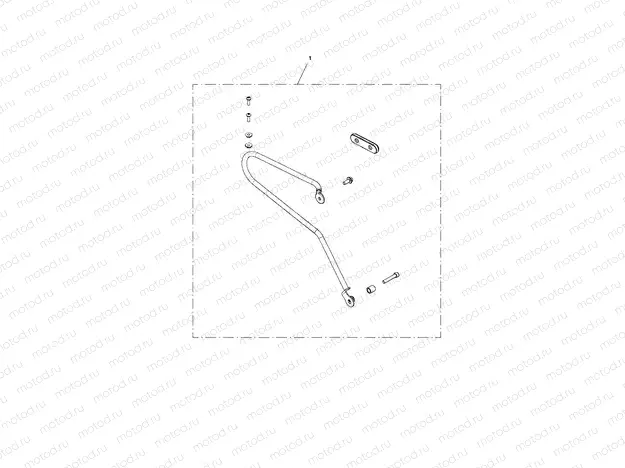 Pannier Rail Kit, LH