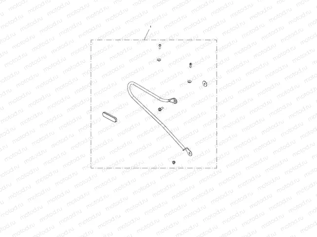 Pannier Rail Kit, RH