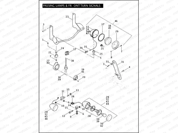 PASSING LAMPS & FRONT TURN SIGNALS (2 OF 2)