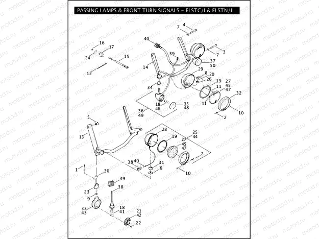 PASSING LAMPS & FRONT TURN SIGNALS - FLSTC/I & FLSTN/I (2 OF 2)