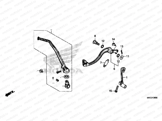 PEDAL / KICK STARTER ARM