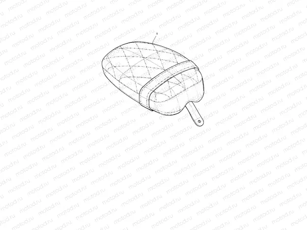 Pillion Seat Quilted