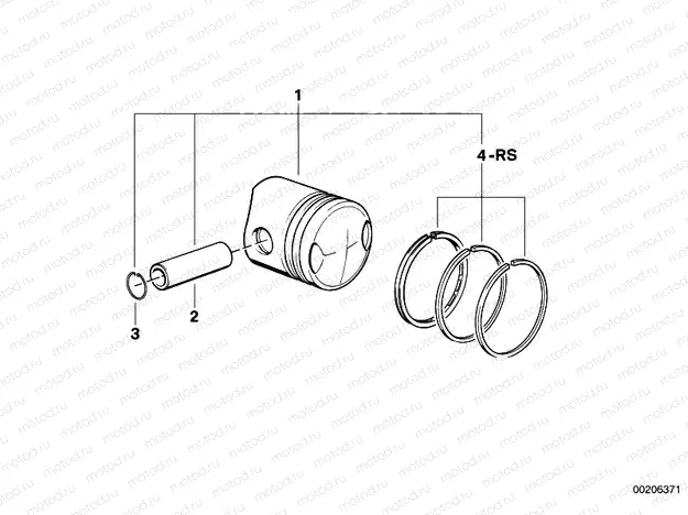Piston, single components