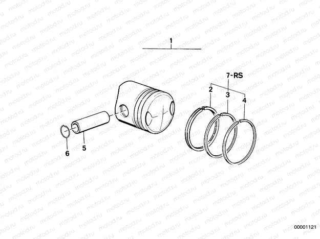 Piston, single components