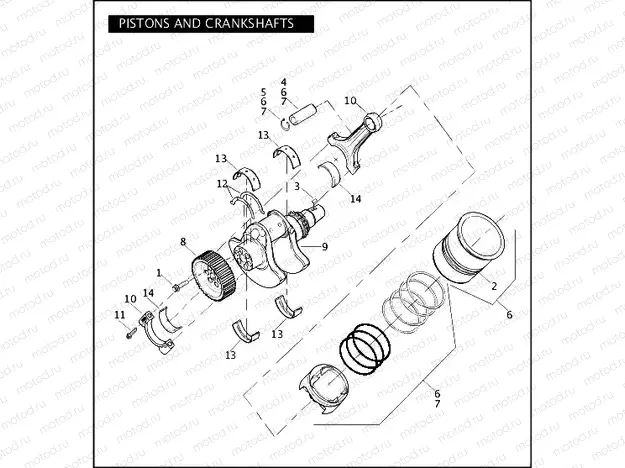 PISTONS AND CRANKSHAFTS