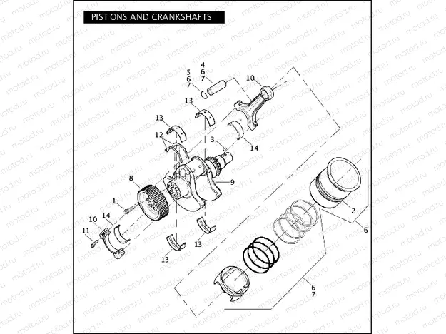 PISTONS AND CRANKSHAFTS