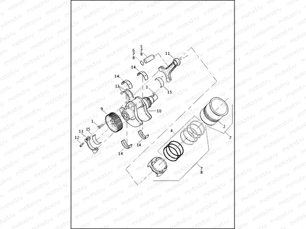PISTONS AND CRANKSHAFTS