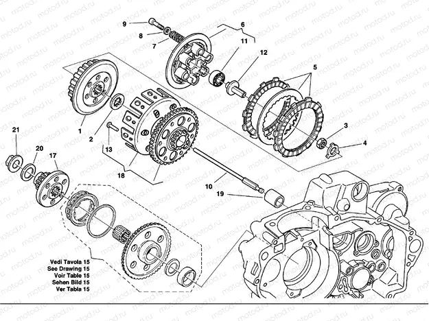 PRIMARY DRIVE - CLUTCH