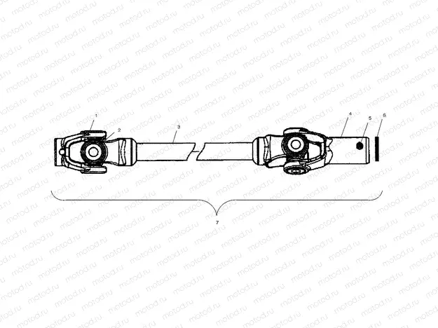 PROP SHAFT - A04CH42AA/AE/AG (4986068606B10) | PROP SHAFT - A04CH42AA/AE/AG (4986068606B10)