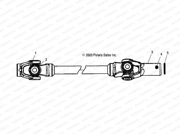 PROP SHAFT - A04CH42AQ/AR/AS/AT/AV (4987258725B12) | PROP SHAFT - A04CH42AQ/AR/AS/AT/AV (4987258725B12)