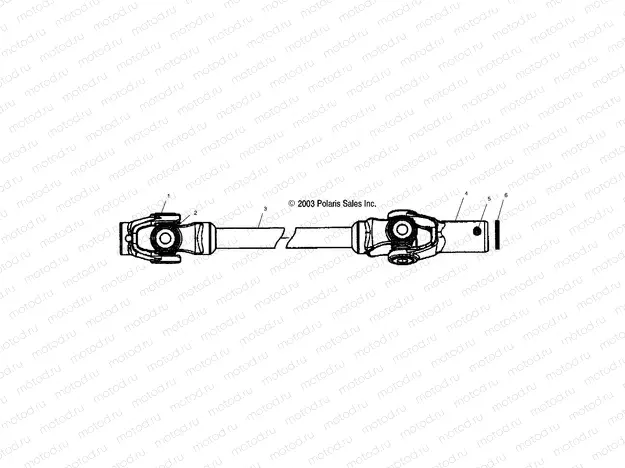 PROP SHAFT - A04CH50AO/AQ/AR/AS/AT/AV/AW/AX (4987288728B12) | PROP SHAFT - A04CH50AO/AQ/AR/AS/AT/AV/AW/AX (4987288728B12)
