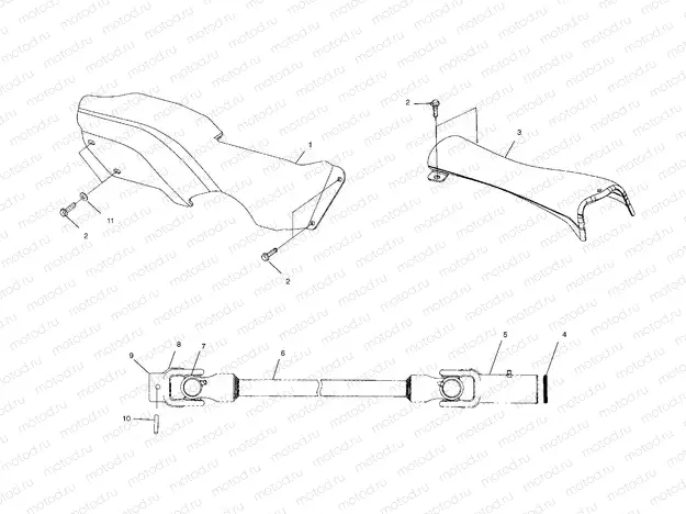 PROP SHAFT - A99BG50AA (4949714971b002) | PROP SHAFT - A99BG50AA (4949714971b002)