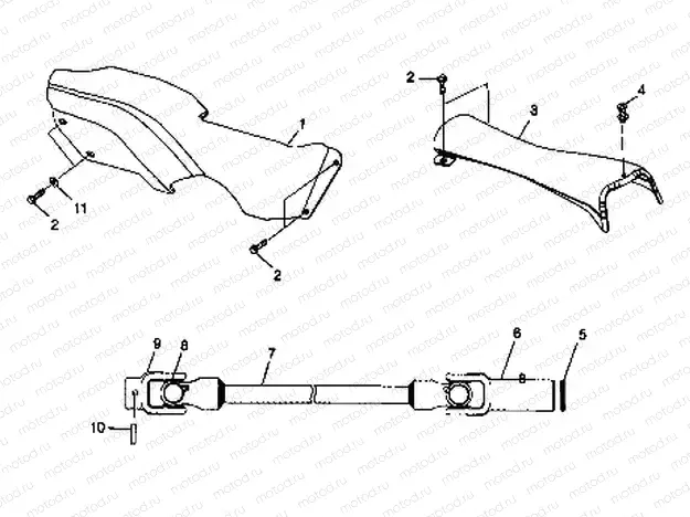PROP SHAFT - W98BC50A (4944994499b002) | PROP SHAFT - W98BC50A (4944994499b002)