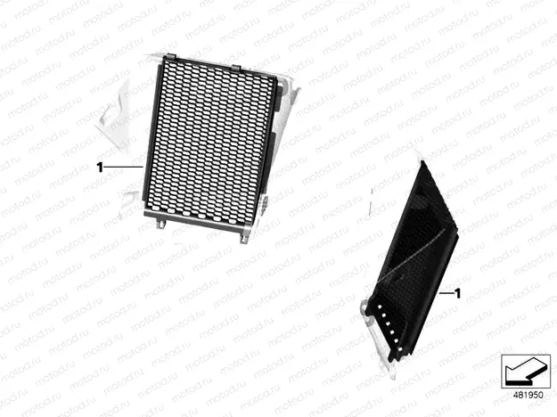 PROTECTIVE GRILLE FOR RADIATOR 