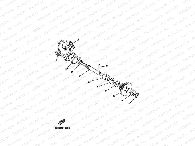 Pump drive gear