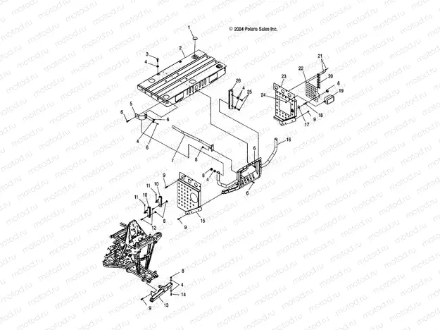 RACK MOUNTING | RACK MOUNTING, FRONT and BUMPER MOUNTING - A05MH68AP (4999609960A07)