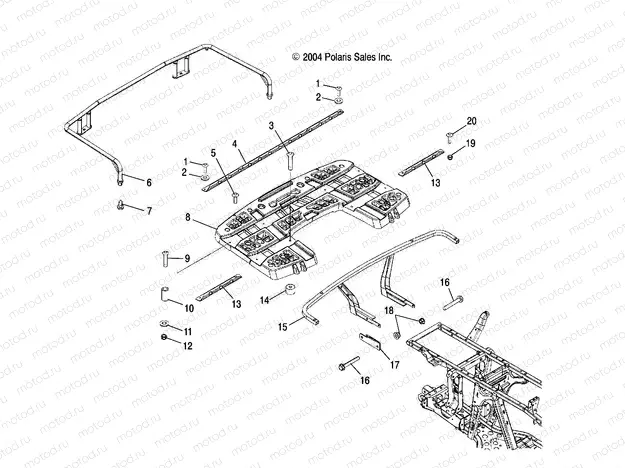 RACK MOUNTING | RACK MOUNTING, REAR - A05MH76AC/AT/AU/AW (4994169416A06)