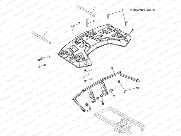 RACK | RACK, REAR - A06LB27AA/LD27AA/AB/AC (4999202079920207A06)