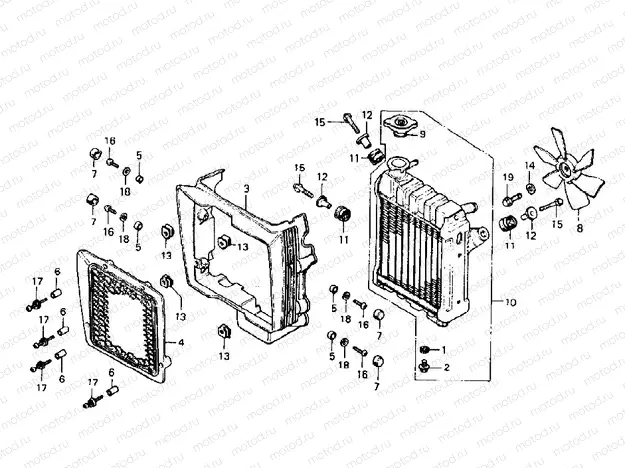 RADIATOR + COOLING FAN