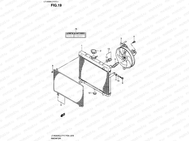 RADIATOR (LT-A500XL2 P17)