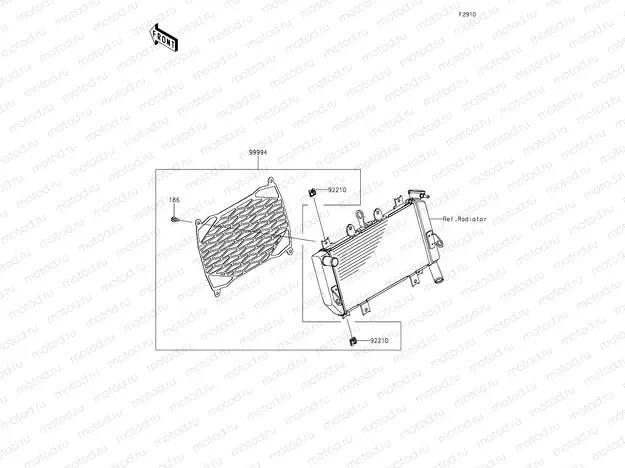 Radiator screen