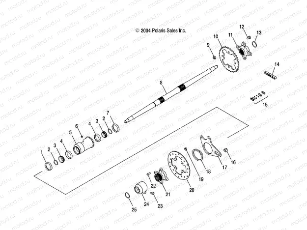 REAR AXLE and HOUSING - A04GJ50AA/AB/AC/AD (4995119511B07) | REAR AXLE and HOUSING - A04GJ50AA/AB/AC/AD (4995119511B07)