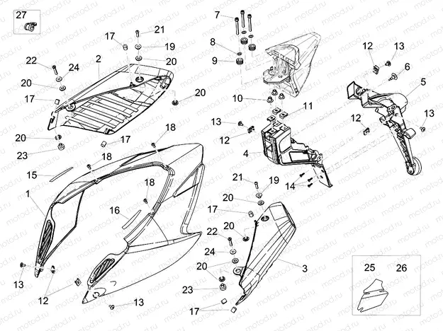 Rear body